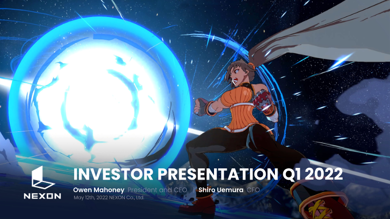 Cover of Nexon Q1 2022 Investor Presentation