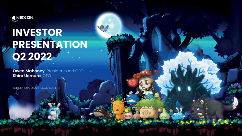 Cover of Nexon Q2 2022 Investor Presentation