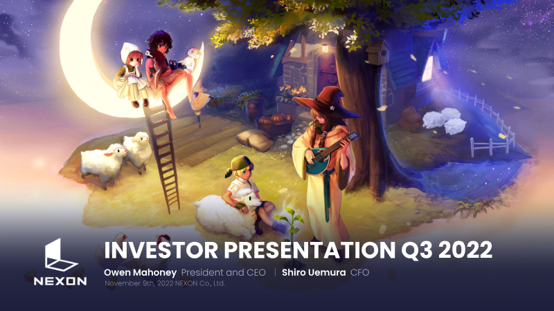 Cover of Nexon Q3 2022 Investor Presentation