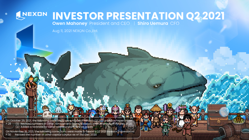 Cover of Nexon Q2 2021 Investor Presentation