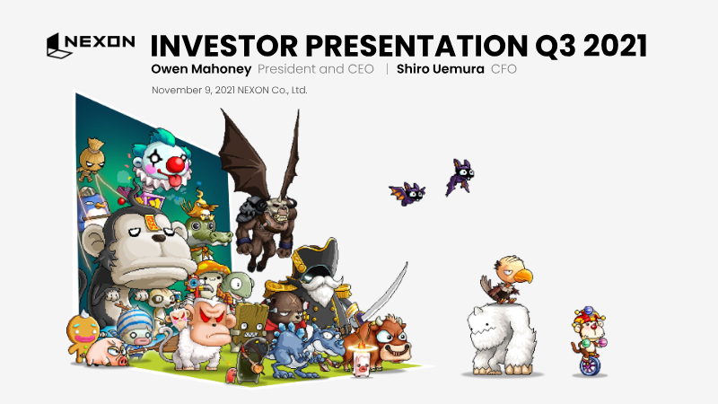 Cover of NEXON Q3 2021 Investor Presentation