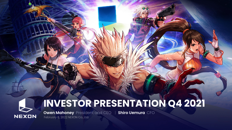 Cover of Nexon Q4 2021 Investor Presentation