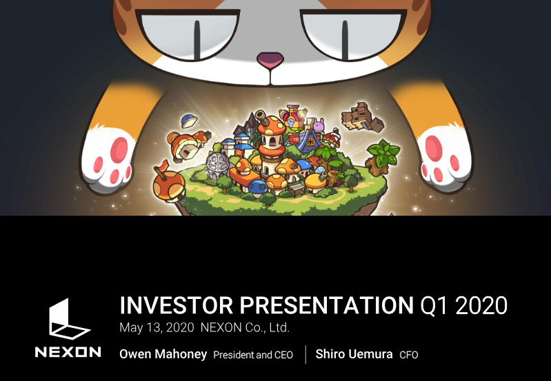 Cover of Nexon Q1 2020 Investor Presentation