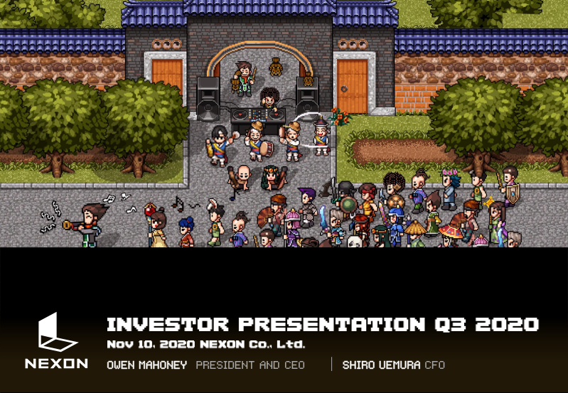Cover of Nexon Q3 2020 Investor Presentation