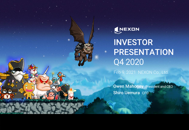Cover of Nexon Q4 2020 Investor Presentation