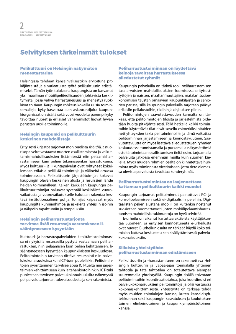 Page 2 of the report