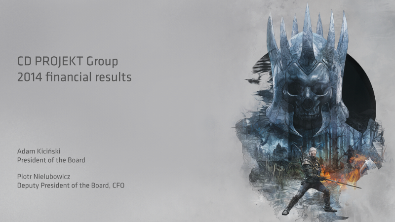 Cover of CD PROJEKT Group Financial Results: 2014