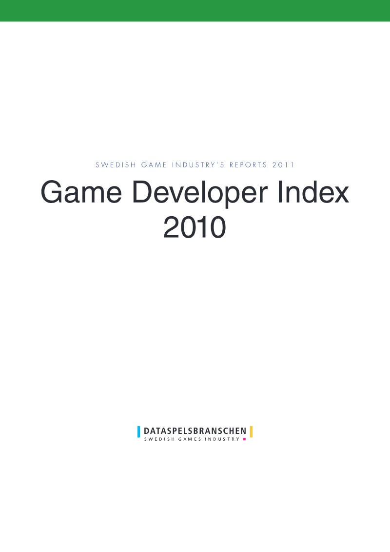 Cover of Game Developer Index 2010: Sweden