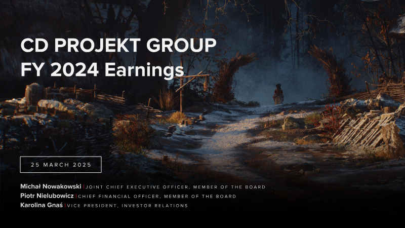 Cover of CD PROJEKT Group: FY 2024 Earnings Presentation