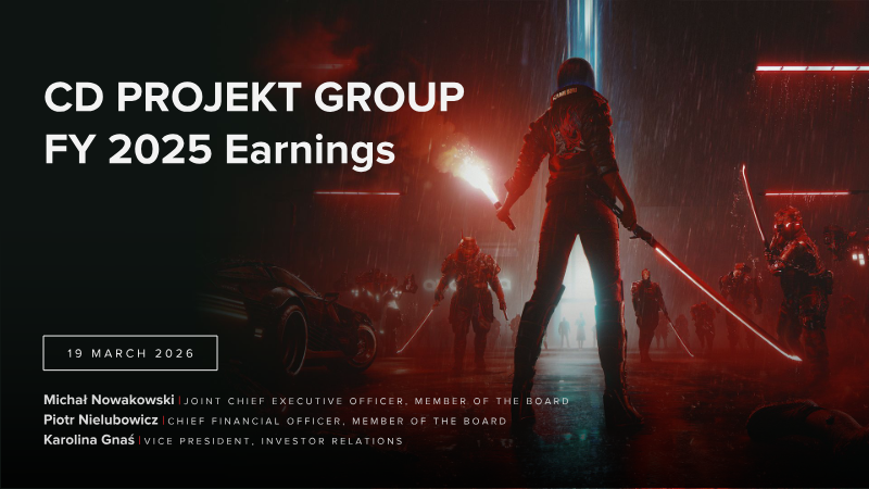 Cover of CD PROJEKT Group: FY 2025 Earnings Presentation