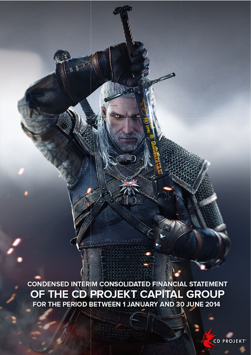 Cover of CD PROJEKT Capital Group Condensed Interim Consolidated Financial Statement: H1 2014