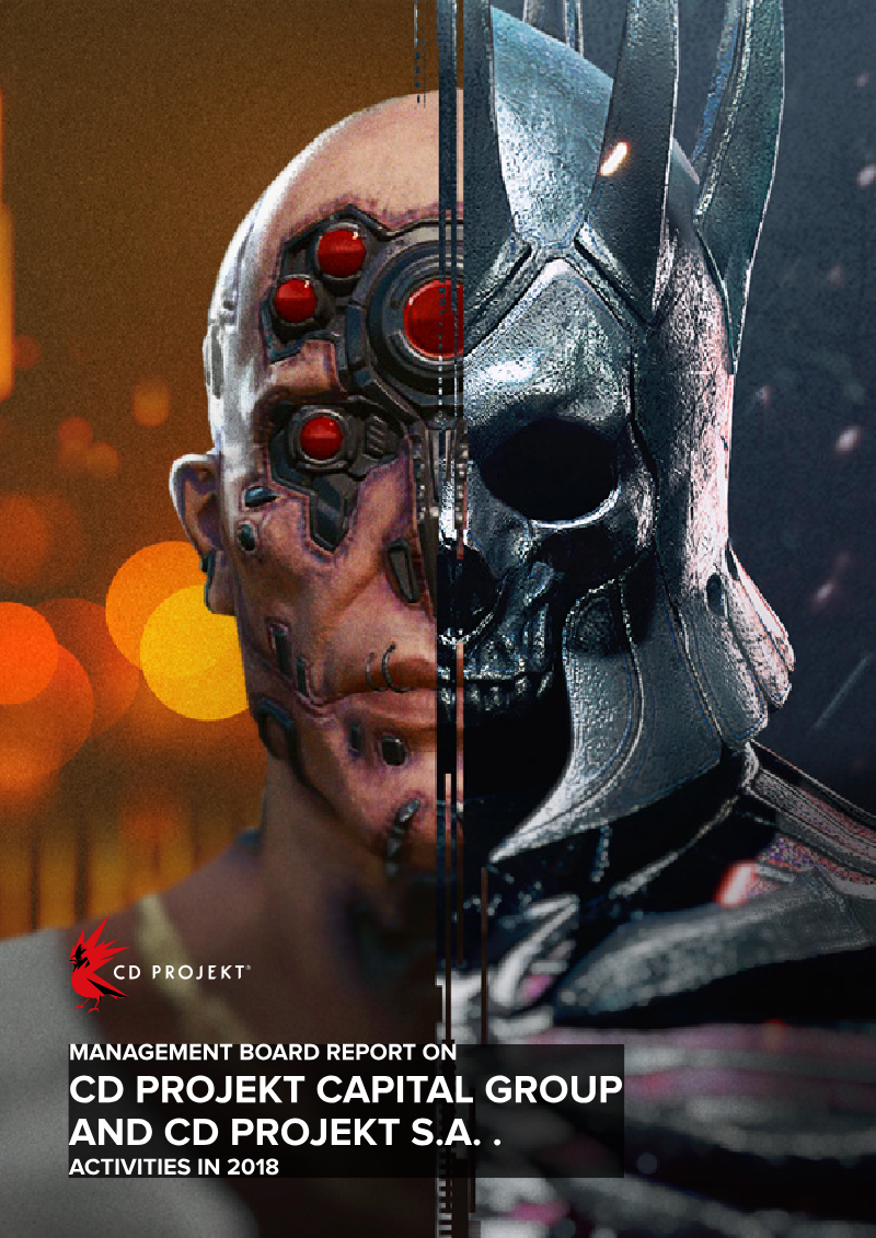 Cover of Management Board Report on CD PROJEKT Capital Group and CD PROJEKT S.A. Activities in 2018