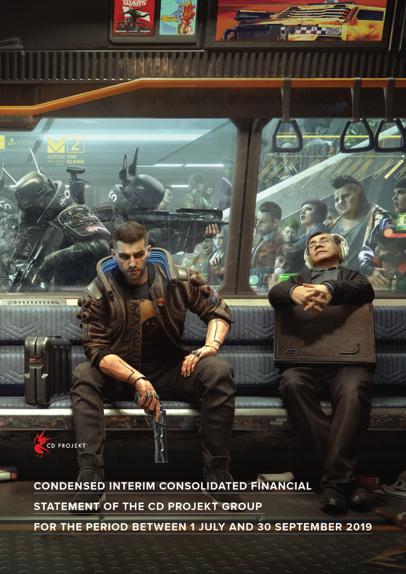 Cover of CD PROJEKT Group Condensed Interim Consolidated Financial Statement: Q3 2019