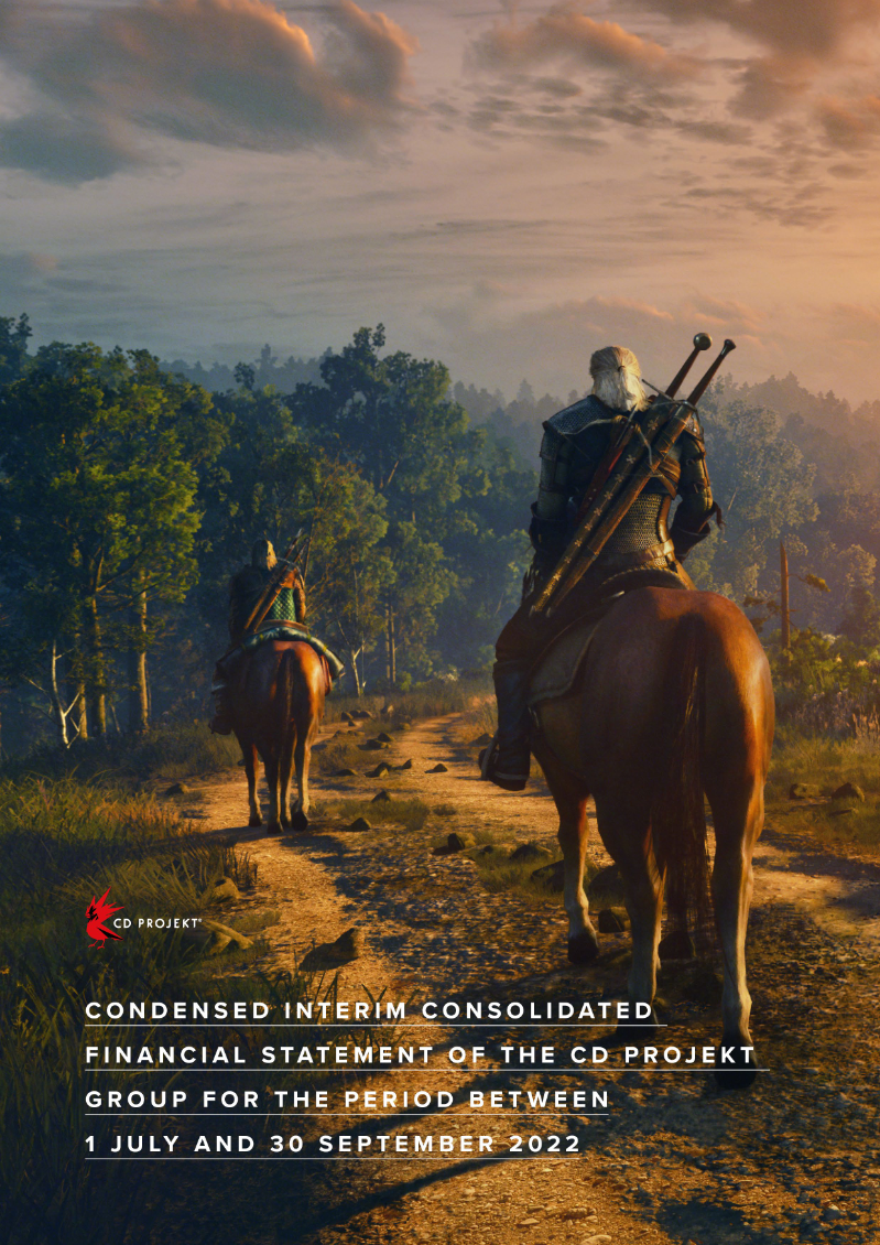 Cover of Condensed Interim Consolidated Financial Statement of the CD PROJEKT Group: Q3 2019