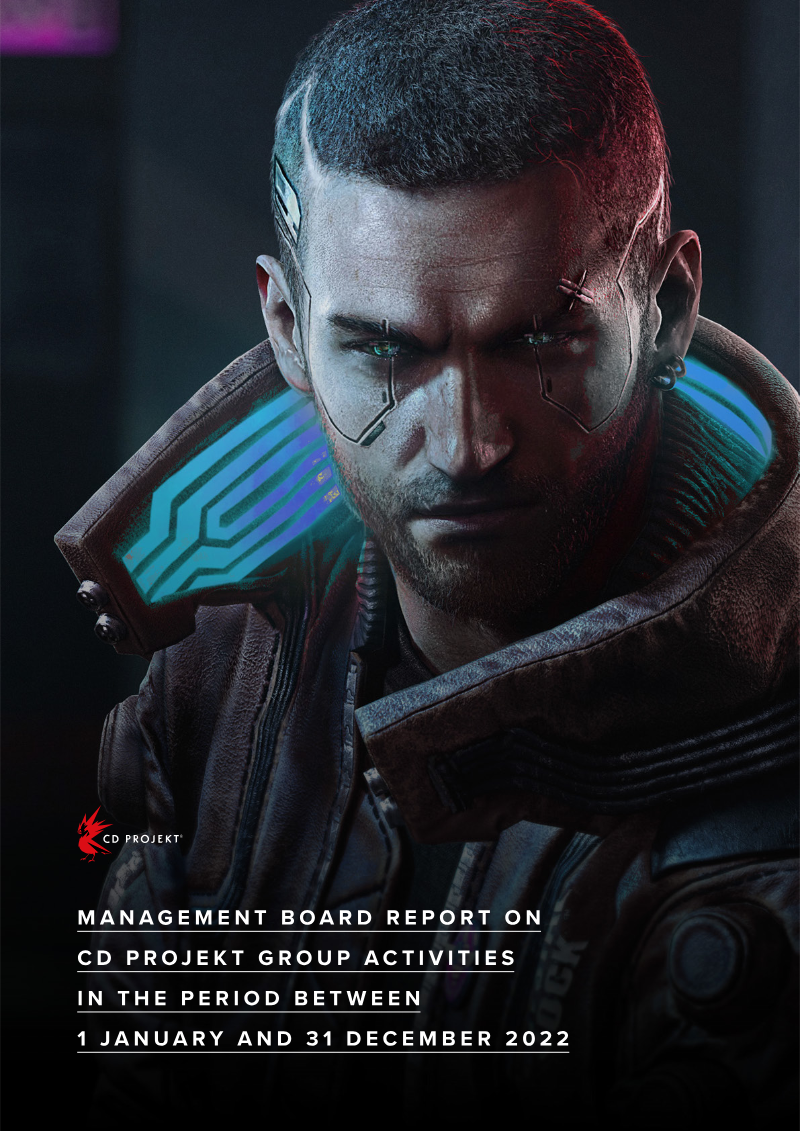 Cover of CD PROJEKT Group Management Board Report on Activities in 2022