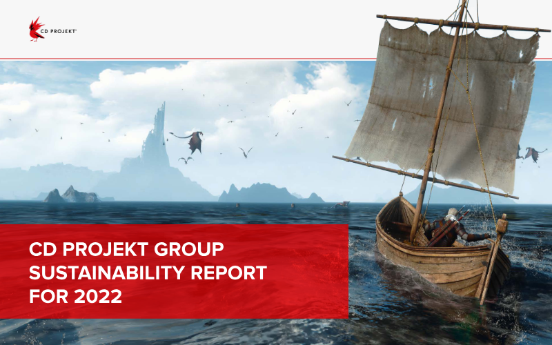 Cover of CD PROJEKT Group Sustainability Report: 2022