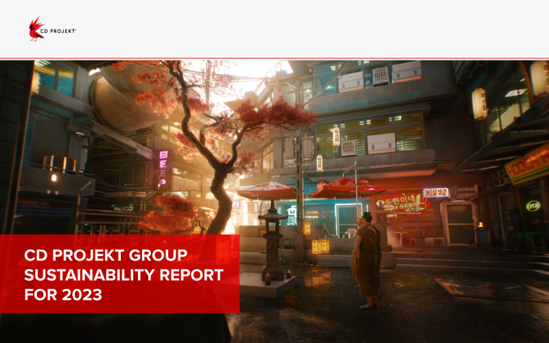 Cover of CD PROJEKT Group Sustainability Report 2023