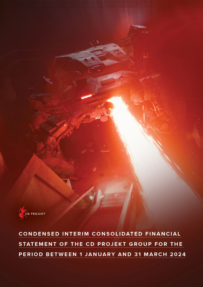 Cover of Condensed Interim Consolidated Financial Statement of the CD PROJEKT Group for Q1 2024
