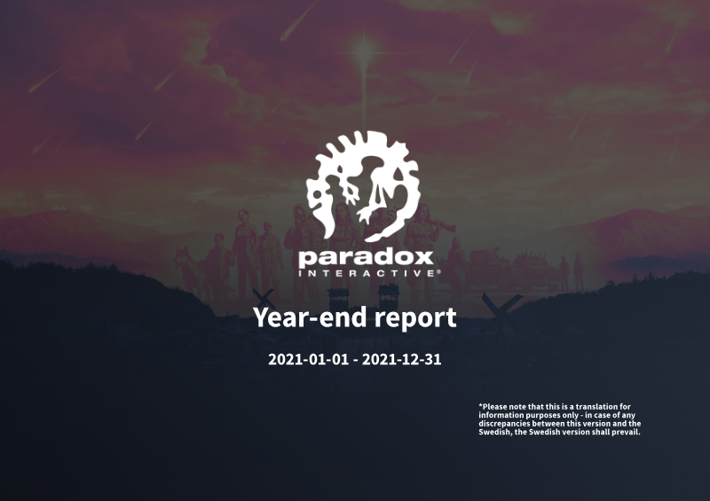 Cover of Year-end Report 2021