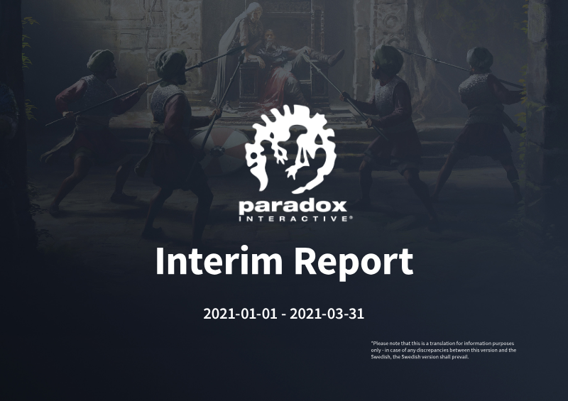 Cover of Interim Report: January - March 2021