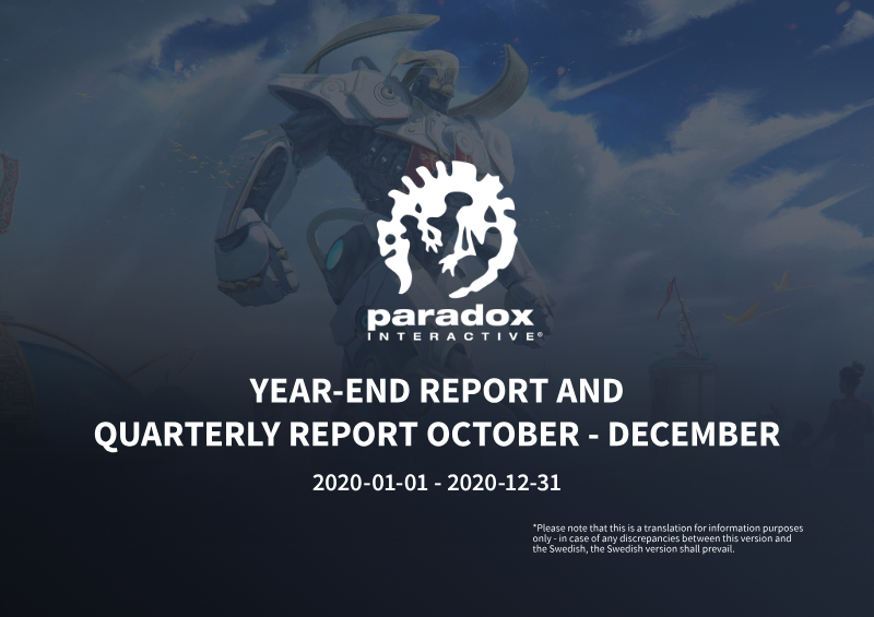 Cover of Year-End Report and Quarterly Report: October–December 2020
