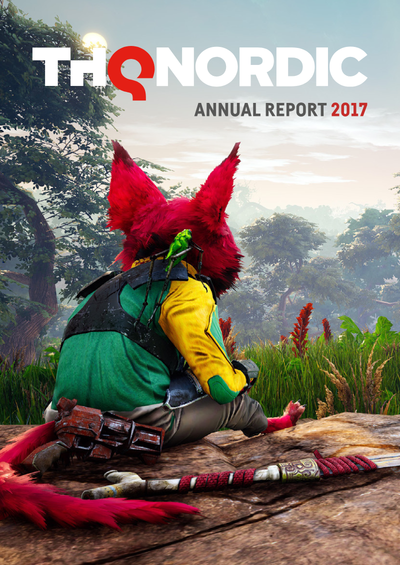 Cover of THQ Nordic Annual Report 2017