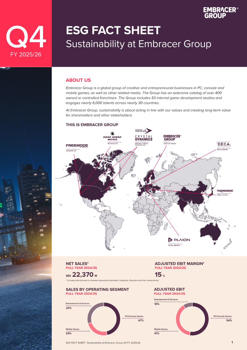 Cover of ESG Fact Sheet: FY 2025/26