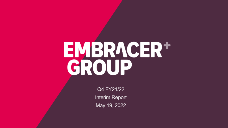 Cover of Embracer Group Q4 FY21/22 Interim Report