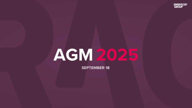 Cover of Embracer Group Annual General Meeting 2025: Presentation