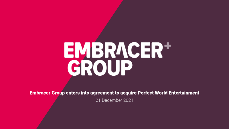 Cover of Embracer Group Enters into Agreement to Acquire Perfect World Entertainment
