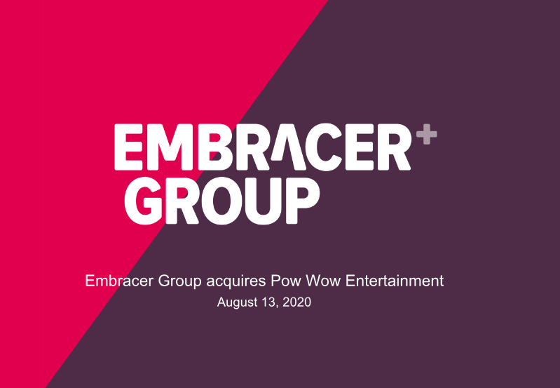 Cover of Embracer Group Acquires Pow Wow Entertainment