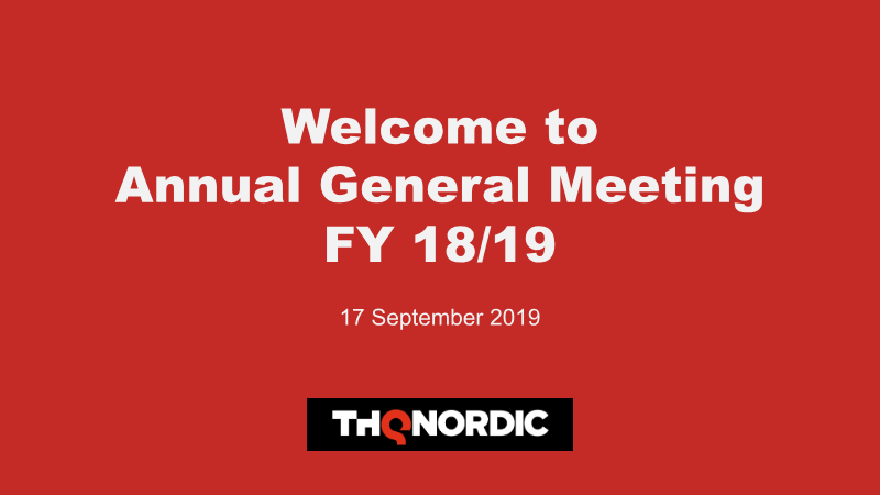 Cover of Annual General Meeting FY 18/19: Presentation