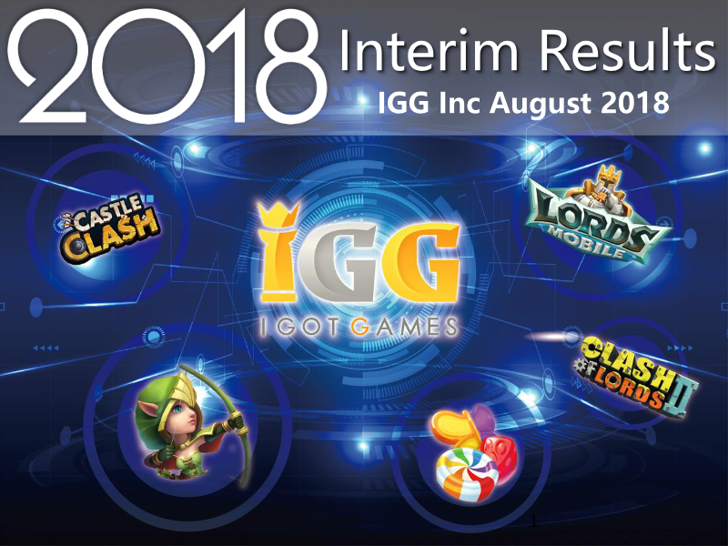 Cover of IGG Interim Results 2018