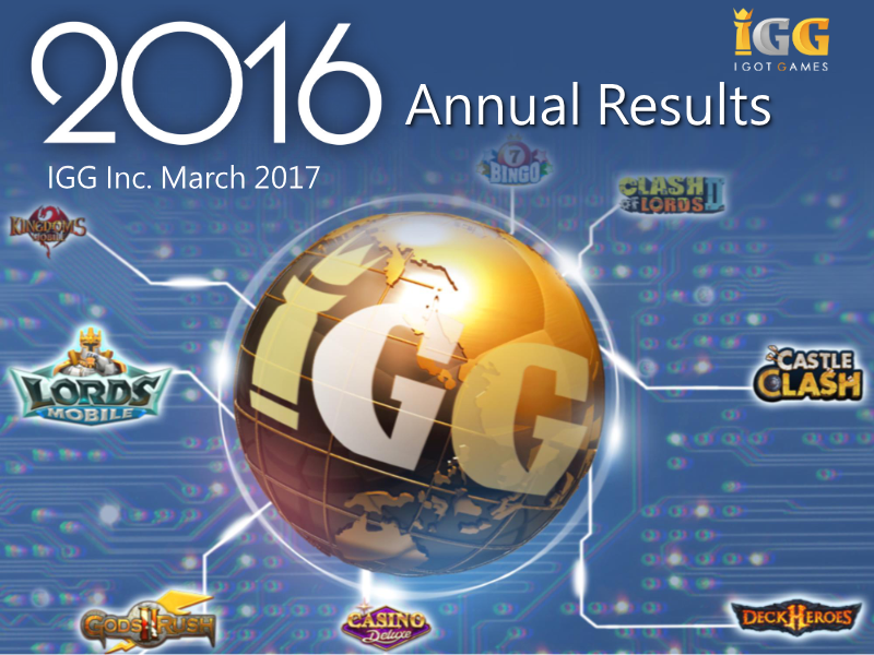 Cover of IGG Annual Results 2016