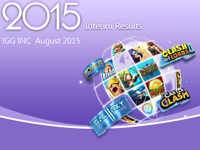 Cover of IGG Inc Interim Results: August 2015