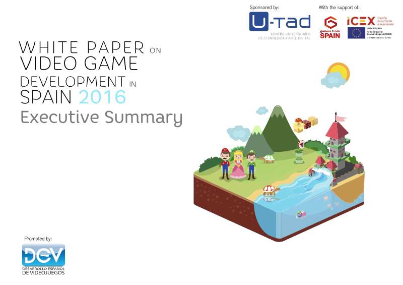 Cover of White Paper on Video Game Development in Spain: 2016