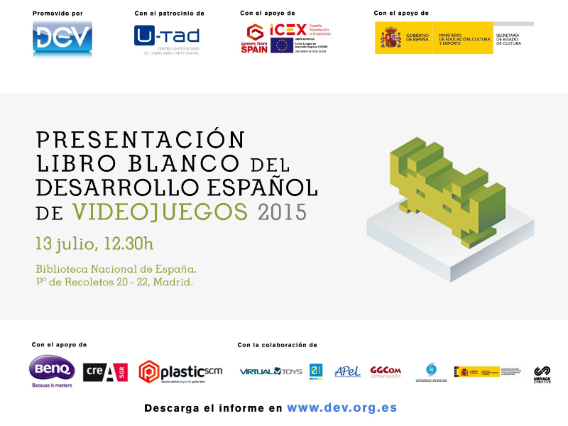 Cover of Libro Blanco del Desarrollo Español de Videojuegos 2015