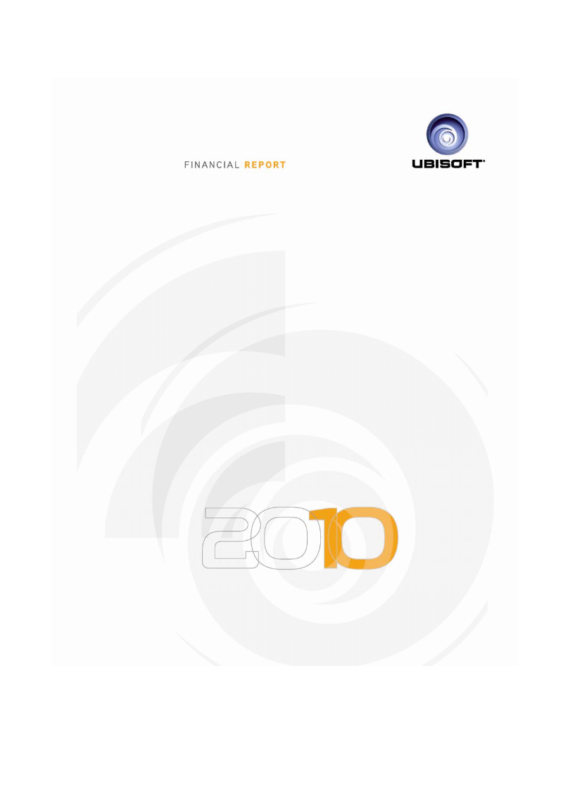 Cover of Ubisoft Financial Report 2009/2010