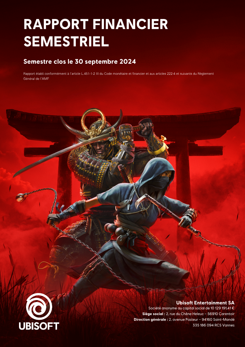 Cover of Ubisoft Rapport Financier Semestriel: H1 FY25