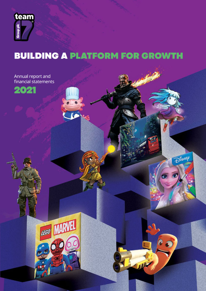 Cover of Annual Report and Financial Statements 2021: Team17 Group