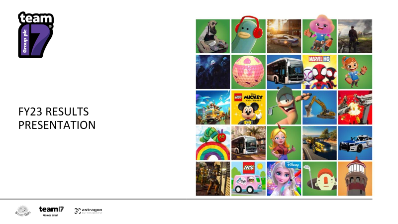 Cover of Team17 FY23 Results Presentation