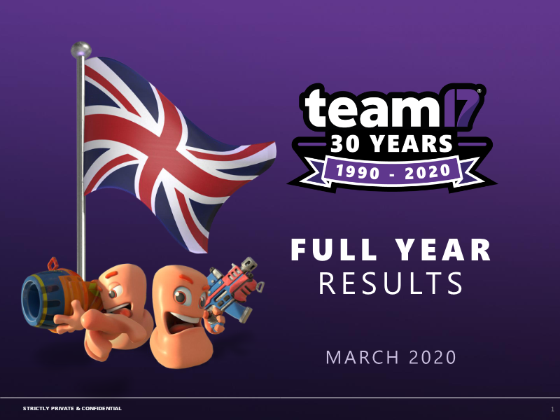 Cover of Team17 Full Year Results 2019