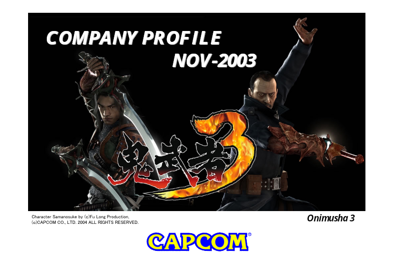 Cover of Capcom FY2003 Q2 Financial Results Presentation