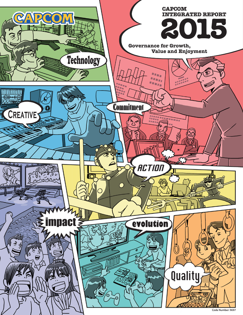 Cover of Capcom Integrated Report 2015