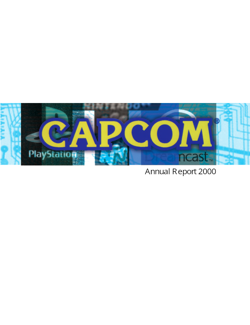 Cover of Capcom Annual Report 2000