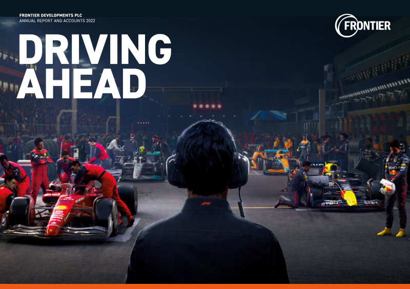 Cover of Annual Report and Accounts 2022: Frontier Developments