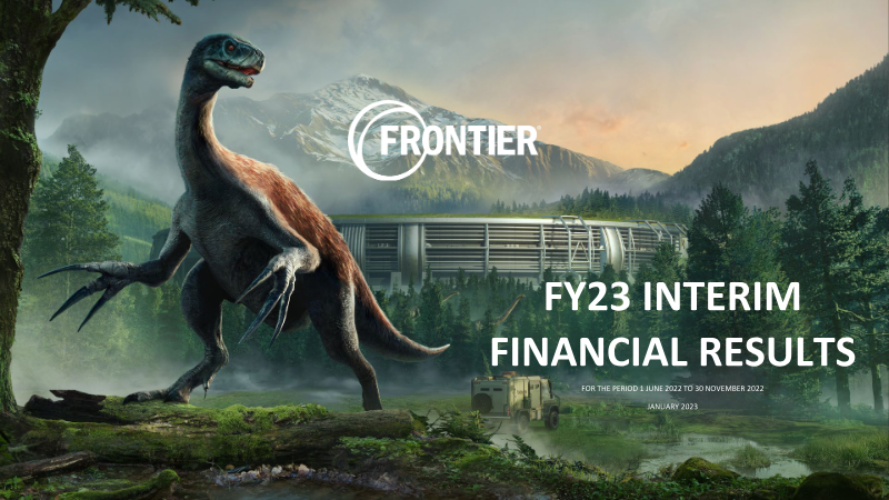 Cover of Frontier FY23 Interim Financial Results