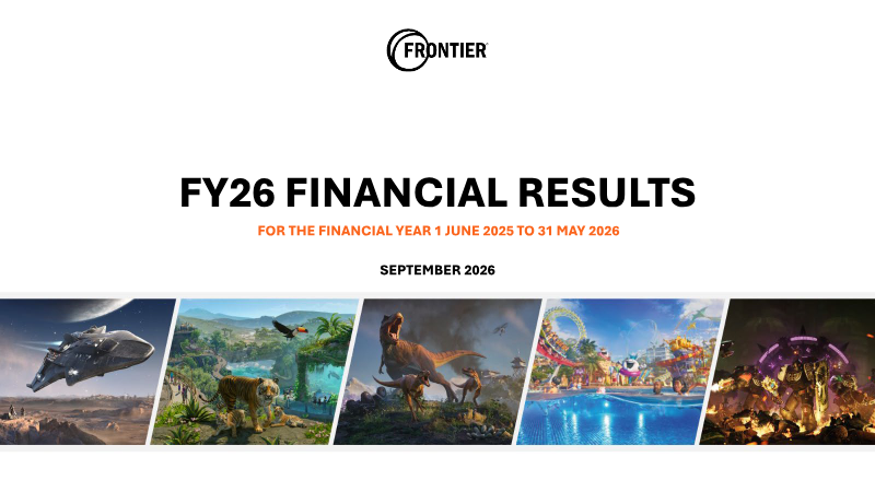 Cover of Frontier Developments FY26 Financial Results