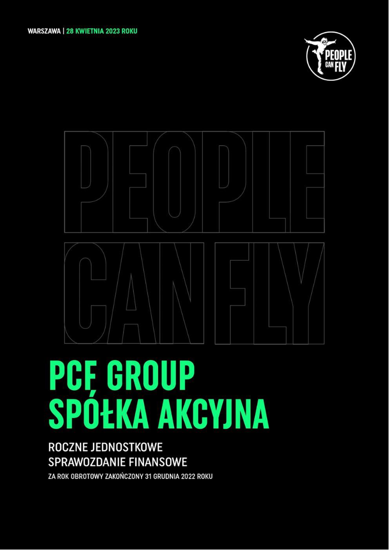 Cover of PCF Group Annual Financial Statements: 2022