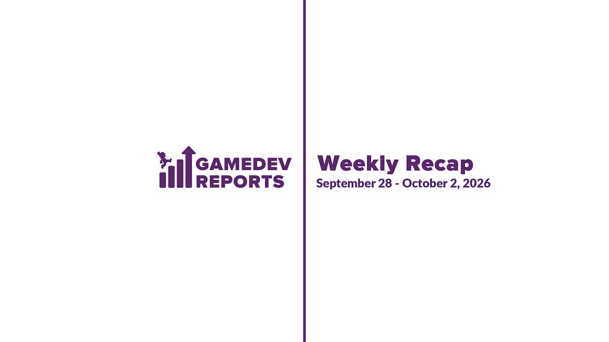 Cover of Weekly Gaming Reports Recap: September 28 – October 2, 2026
